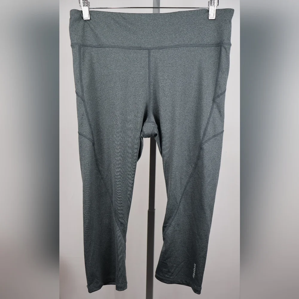 🔖 Reebok Gray Leggings - Picture 1 of 7